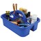 Plastic Tote Tool & Supply Cleaning Caddy with Handle, (18-3/8-Inch x 13-7/8-Inch x 9-Inch), Blue (09185BLUE)